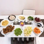 Table Train no swivel lazy susan turntable