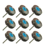 TASP 9pcs Abrasive Flap Wheel Sanding Disc 31.5x10x3.17mm Mini Drill Rotary Tool Accessories