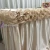 TC005E beautiful chiffon ruffled party table skirt banquet table cloth