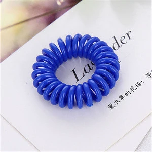 Telephone Wire Hair Band Candy Color Rubber Hair Holders Elastic Hair Ropes Girl Women Headwear