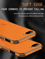 Texture mobile phone case IP7 iP 8 leather deer head fingerprint free ultra thin protective cover