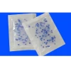 The blue indicates that the silica gel desiccant is made of DMF free silica gel