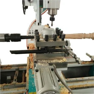 Tianjiao Brand 1500mm Length ATC CNC Wood Lathe With 4 Knifes For Turning Drilling Wood