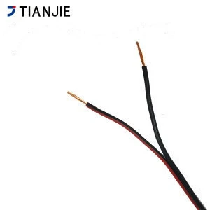 TIANJIE - 2 core 22awg led cable speaker wire red and black flat speaker cable