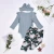 Import Toddler Baby Girls Clothes Long Sleeve Ruffle Round Neck Bodysuit Bow Solid Headband Flower print Trouser 3pc Outfits from China