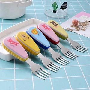 Toddler utensils cutlery set stainless steel spoon and fork for baby