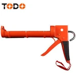 TODO tools 9inch manual semicircle silicon caulking gun with teeth and needle