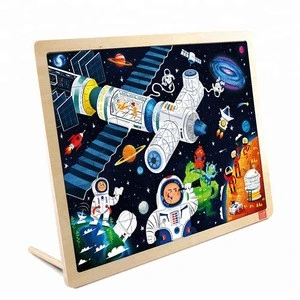TOI Classic Puzzle 48Pcs Space Educational Toy Interesting Wood Jigsaw Puzzles For Children