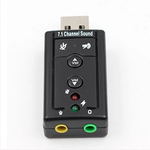 Top spplier sound card usb 7.1 External to Jack 3.5mm Headphone Audio Adapter microphone For Mac Win Compter Android Linux