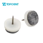 TOPCENT Furniture Kitchen Fitting Accessories Office Table Leg Protectors Felt Pad Glides for Chairs 17 / 20 / 22 / 24 / 28 Mm