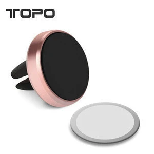 TOPO Universal rotating portable mini air vent magnetic mobile cell phone stand mount car holder for iphone GPS