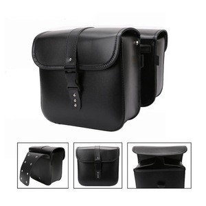 Tourbon PU Motorcyclist Cruise Motorcycle Side Bag on Saddle For Tool