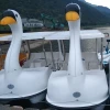 Toursit park lake adult water play equipments 4 person fiberglass pedal boat for sea lake