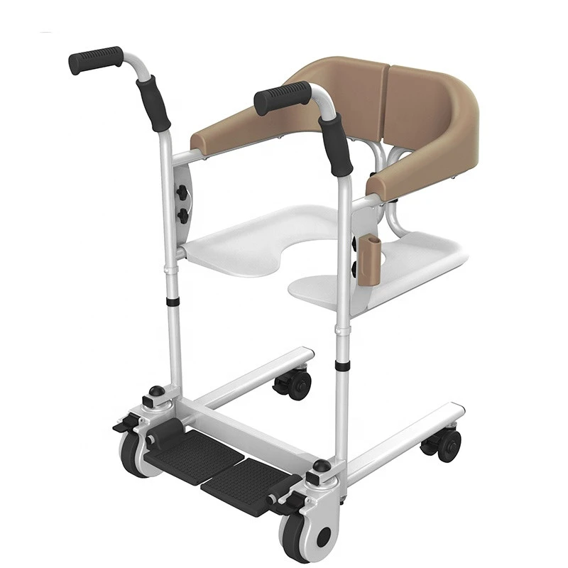 Transfer medical equipment patient transport seat height adjustable commode seat wheelchair disabled chair