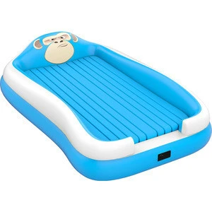 Travel Bread Inflatable Air Kid Toddler Children Gibbon Cartoon Mattress Bed for Home Sleepover Camp Travel
