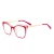 Import Trendy fashion PC clear lens anti blue light TR90 Metal Cat eye frames optical eyeglasses from China