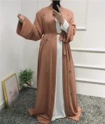 Turkey Islamic Clothing wholesale modern islamic font open abaya islamic clothing dubai abaya kaftan dress