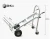 Import Two in one multifunctional hand truck 3in 1 aluminum heavy duty foldable hand trolley from China