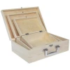 Unfinished Wood Box With Handle Wood Storage Box