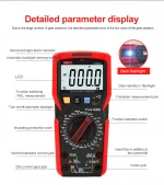 Uni-t UT89XD 5999 Counts LED Test 35/6 Bit Resistance Multimeter 1000V 20A Voltage Current Testers Visual Alarm Digital Meters