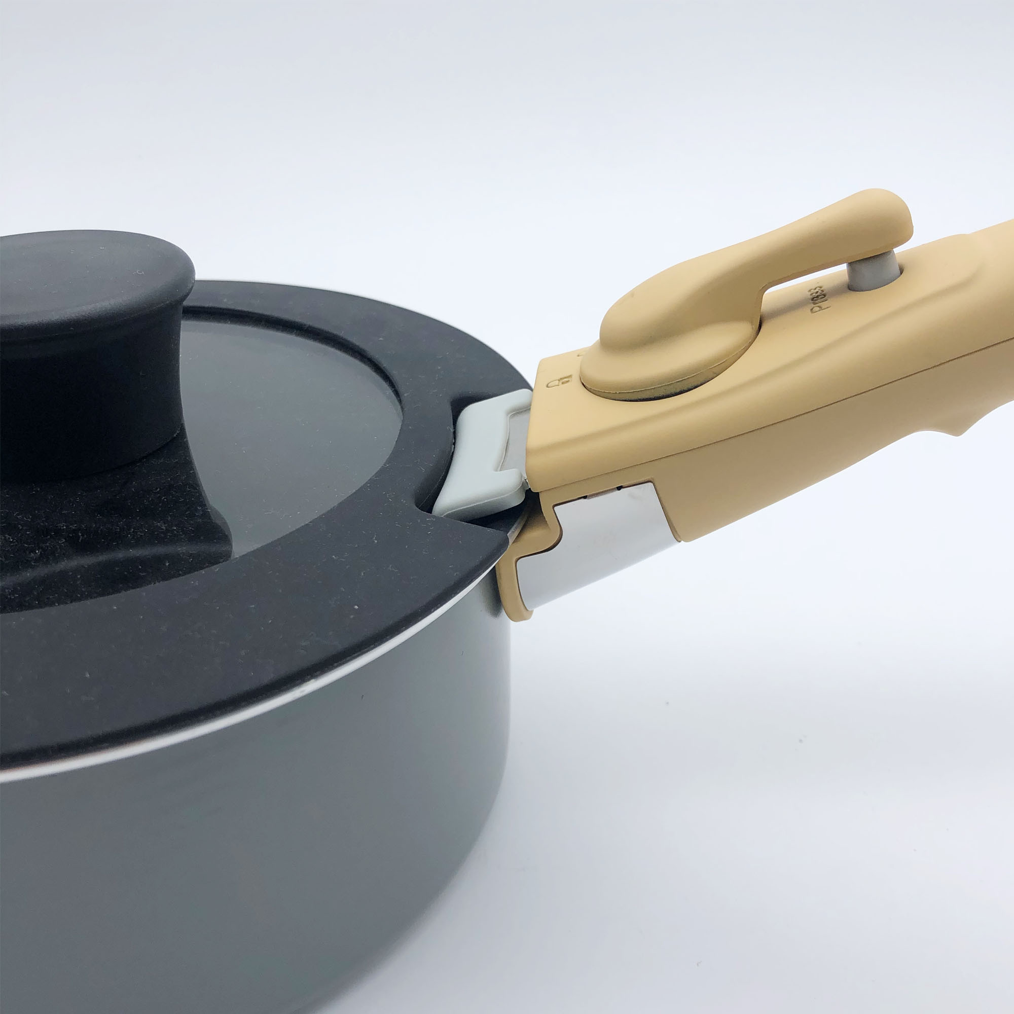 Buy Universal Smart Pan Handle With One Button Removable Pan Pot Handle ...