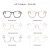 Import UNOC Tr90 Frame Optical Transparent Glasses Clear Lenses Women Mens Pink Myopia Eyeglasses Frames Spectacles Optical Frames from China