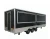 Import US standard 22 ft Square Black Concession Street Food Trailer Mobile Street food Truck from China