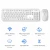 Import V2020 2.4GHz Waterproof Keyboard Optical Wireless Gaming Mouse with 3 Adjustable DPI White Wireless Keyboard Mouse Combo from China