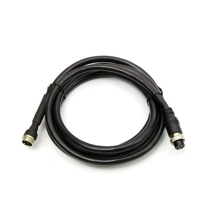 Vehicle CCTV 6pin aviation Connector mini din auto car camera extension audio video cable