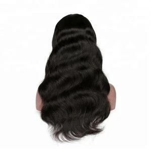 Virgin Human Hair Silk Straight Full Lace Wig With Baby Hair For Black Women
