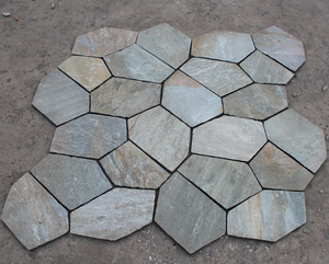 Walkway stone paver, beige paver for garden