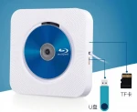 Wall Mounted CD Player Surround Sound FM Radio Bluetooth USB MP3 Disk Portable Music Player Remote Control Stereo Speaker Home