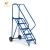 Import Warehouse Steel Safety Mobile Rolling Work Platform Ladder with Handrails from China