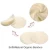 Washable Eco-friendly Natural Organic Reusable Cotton Rounds Bamboo cotton Makeup Remover Pads for all skin types with mesh bag