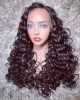 Water Wave Human Hair Wig,Raw Hd Lace Front Wig Brazilian Hair,Soft Hair Frontal Wig With Preplucked And Baby Hair In Stock