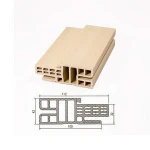 waterproof fire-resistant decorative wpc door frame/door jamb/door casing