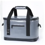 Waterproof Tarpaulin PVC Insulated Lunch Box Leakproof Cooler Bag with Bottle Opener and Shoulder