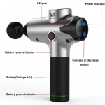 Wave Massage Gun LCD Touch Percussion Tissue Massager Therapy Vibration Muscle Massage Gun
