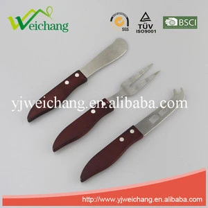 WCKT1237 3 PCS CHEESE KNIFE With Wooden Handle Hot Sales