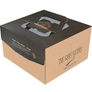 Premium Vector | Cake box packaging die cut template design. 3d