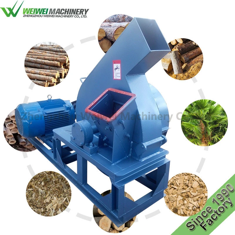 Weiwei machinery electric wood chipper shredder for sale