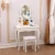 Import White 4-Drawer modern dresser with mirror, stool and drawer storage mdf dressing tabl from China
