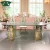 Import White carved base hotel round dinning table and chairs from China