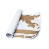 White Coated Paper Material Scratch Map And 82.5*59.4cm Size Scratch Off World Map