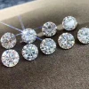 White D Color moissanite 3mm 3.5mm 4mm 4.5mm 5mm round hearts arrow cut loose moissanite price per carat loose gemstone
