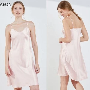 Buy White Long Satin Chiffon Nightie Women Sexy Dress Chemise Nightwear  Cami Top Lingerie Girl Sexy Nightgowns from Nantong Aeon Tex Co., Ltd.,  China