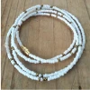 White Waist Beads - African jewelry - Belly Chain - Body Jewelry - Belly Beads - African Waist Beads