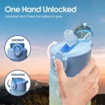 Wholesale 1L Leakproof Tritan BPA Free  Motivational Sport Water Bottle with Time Marker