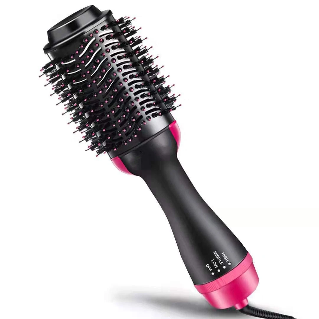 Wholesale 3 In 1 Hair Dryer Brush One Step Hot Air Brush and Volumizer Blow Straightener Curler Curling Iron Hair Styler