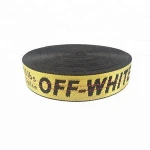 Wholesale 35MM Polyester Custom Logo Jacquard Woven Printed Webbing For Belt